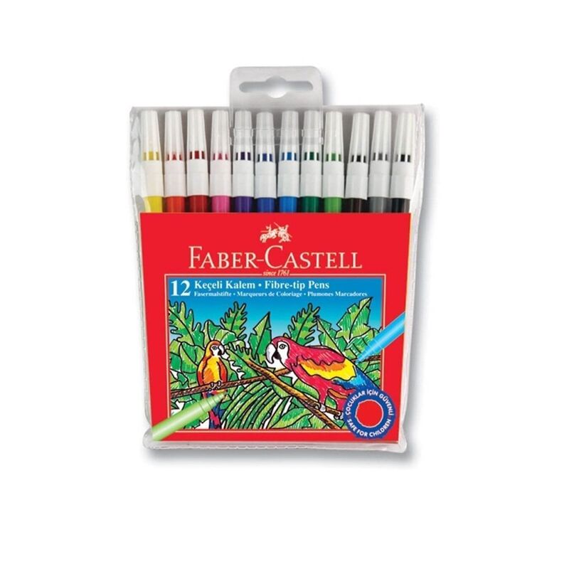 Faber Castell Keçeli Kalem 12'li Yıkanabilir 155130