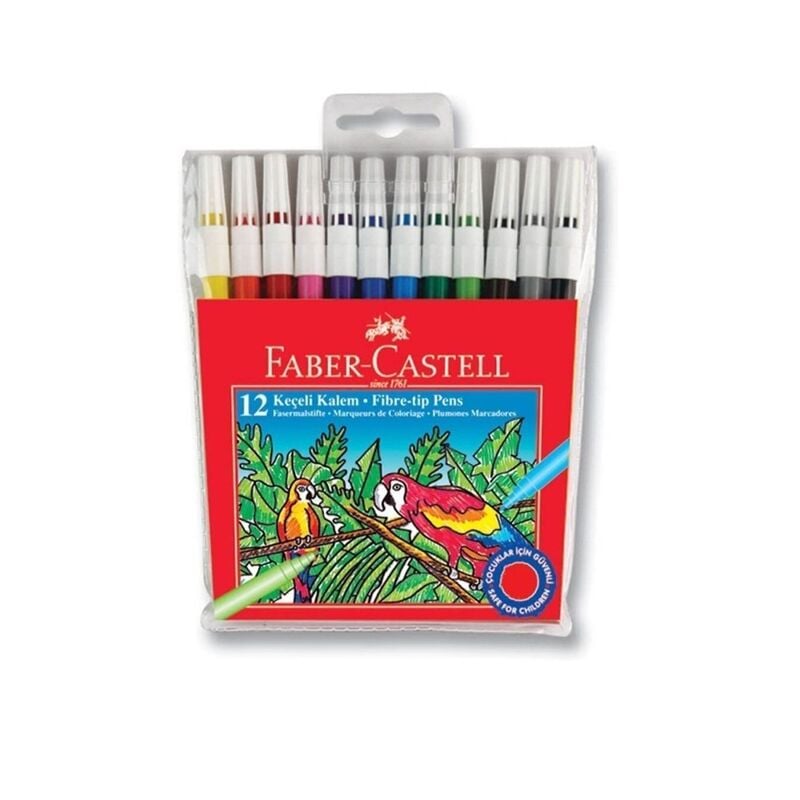 Faber Castell Keçeli Kalem 12'li Yıkanabilir 155130