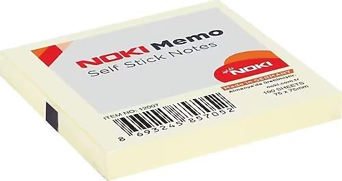 Noki Yapışkanlı Not Kağıdı Memo 100 Yp 75x75 Sarı 12007