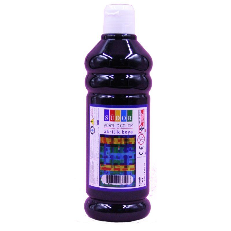 Südor Akrilik Boya 500 Ml Siyah Sd1009-14