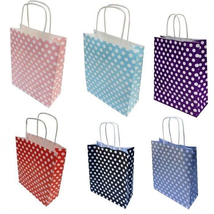 Umur Torba 12x25x30 Beyaz 90 Gr Pembe Puantiyeli