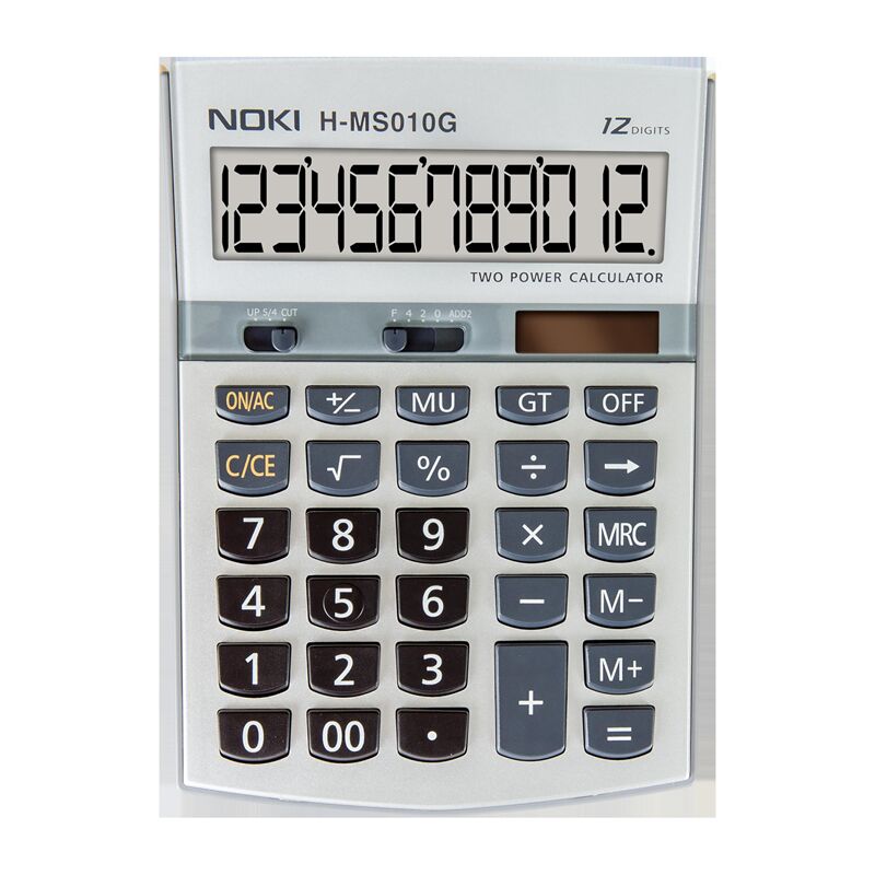 Noki Hesap Makinası Masaüstü 12 Hane Gri H-ms010g