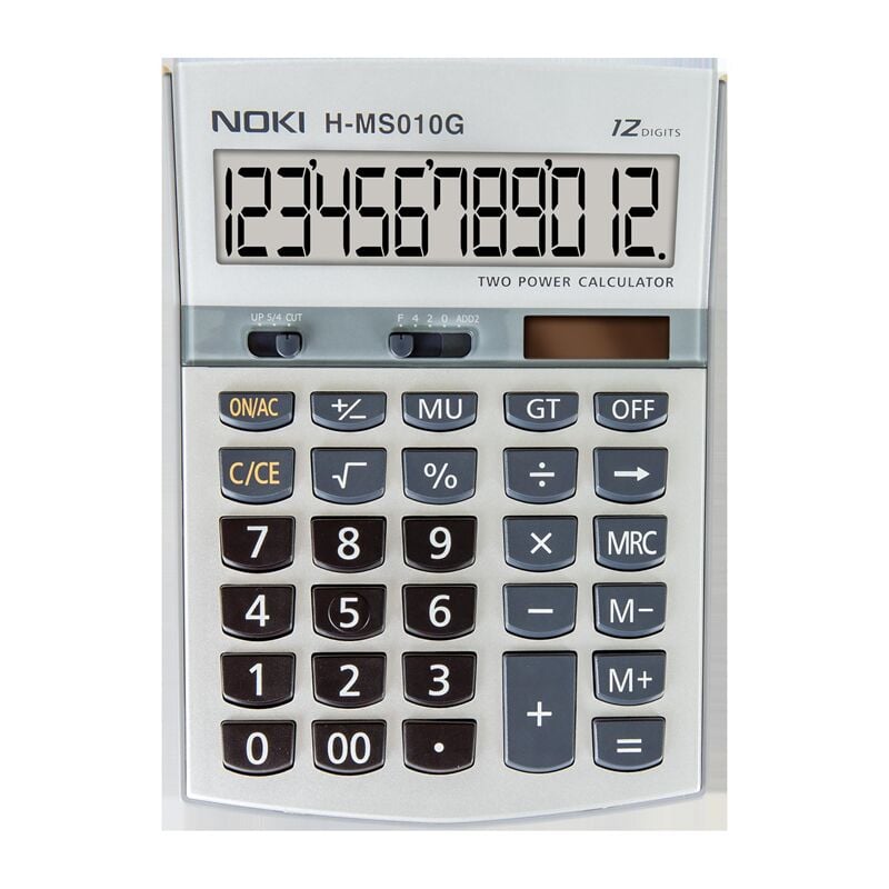 Noki Hesap Makinası Masaüstü 12 Hane Gri H-ms010g