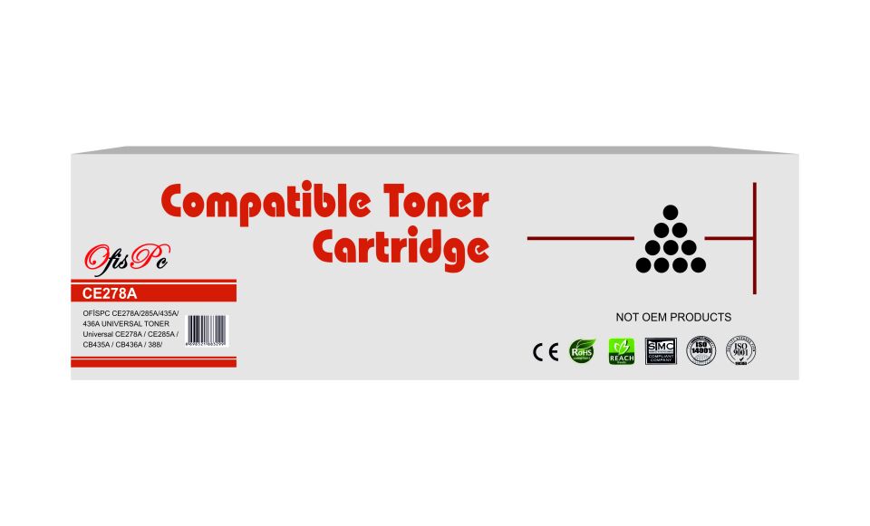 Ofispc Hp Ce278a-cb435a-cb436a-ce285a Muadil Unıversal Toner P1005-p1505-p1102-p1212- 1koli 20adet