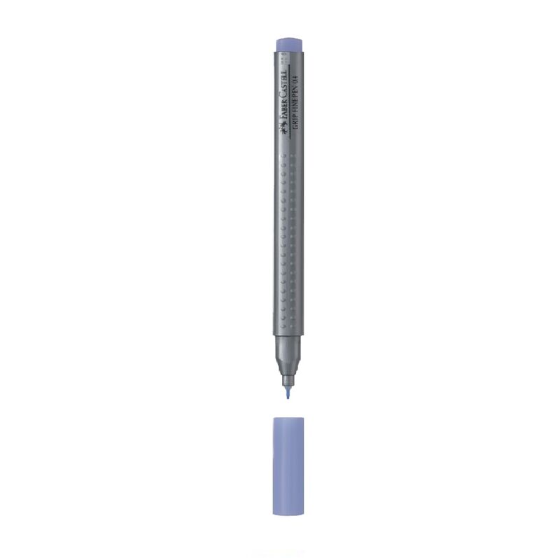 Faber Castell Keçe Uçlu Kalem Grıp Finepen 0,4 Mm Gri 696