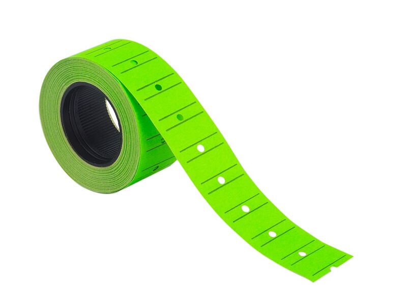 Kraf Motex Etiket 12x21 Mm Fosforlu Yeşil