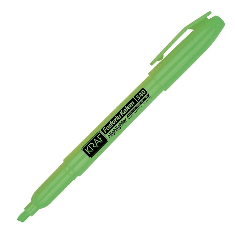 Kraf Fosforlu Kalem Tipi 340 Yeşil