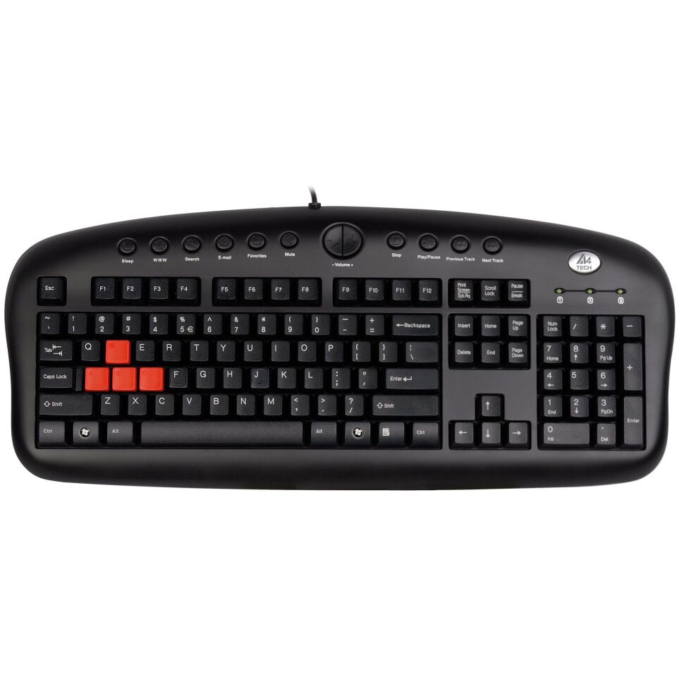 A4 Tech Kb-28g Siyah Usb Multımedya Gamer Klavye