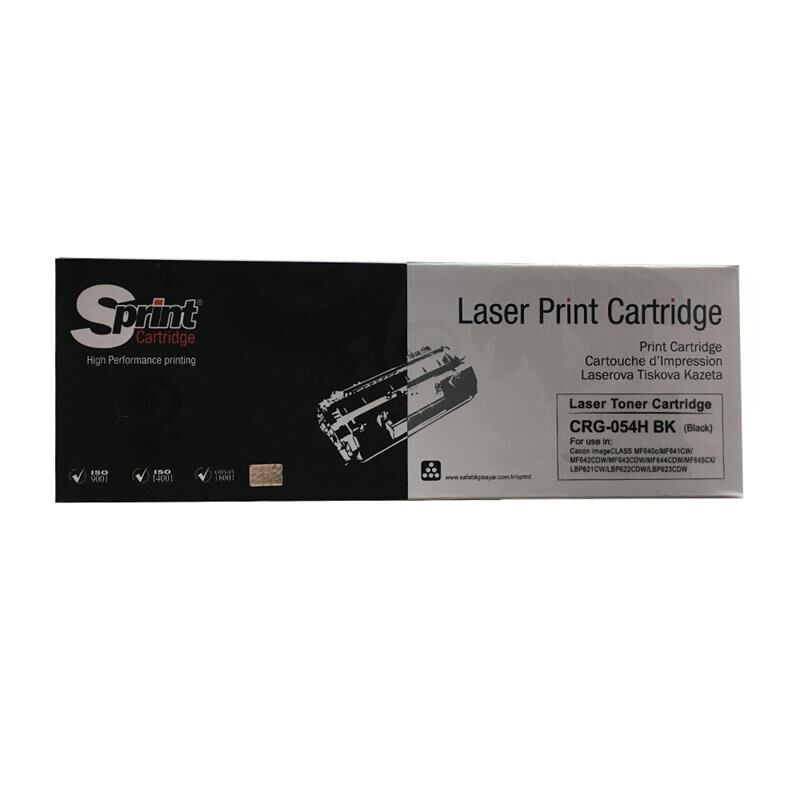 S Print Crg-054h / Crg-067h / Cf540x (203x) Black Toner Sp40-054b
