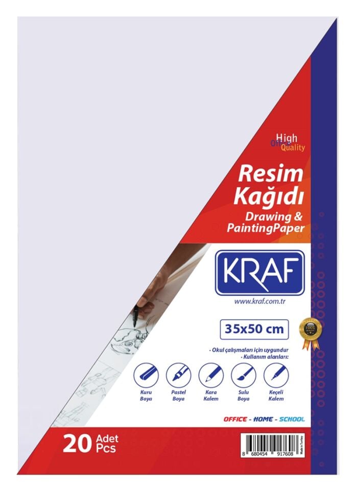 Kraf Resim Kağıdı 35x50 Cm 20'li Paket 185021