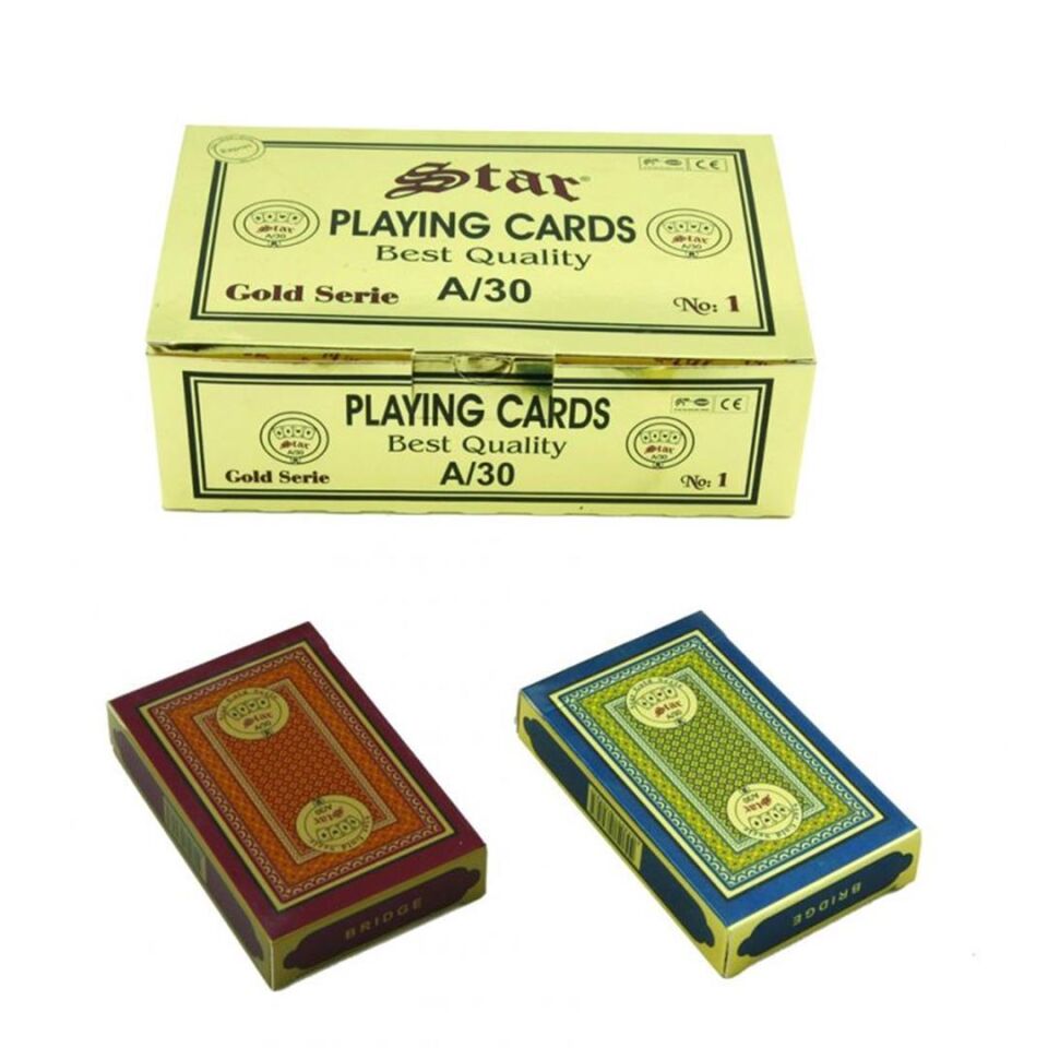 Star Oyun Kagıdı 52 Gold Plastik 1030608