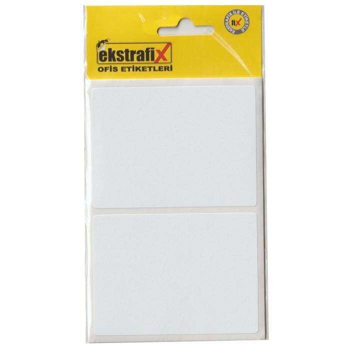 Ekstrafix Ofis Etiketi 10'lu Beyaz 55x75 Mm ( Sc-002 B )