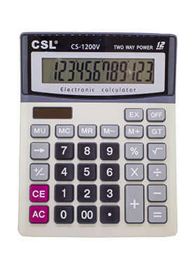 Csl Cs-1200v 12 Hane Masa Tipi Hesap Makinesi