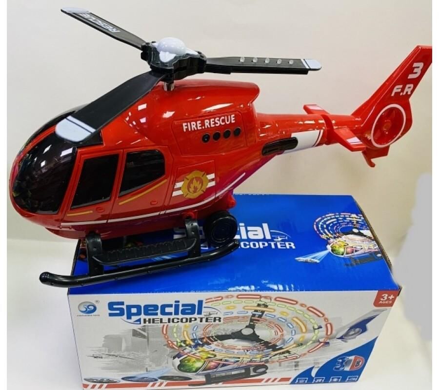 Ctoy Işıklı Sesli Pervaneli İtfaiye Polis Helikopteri Ctoy-jyd178a-1