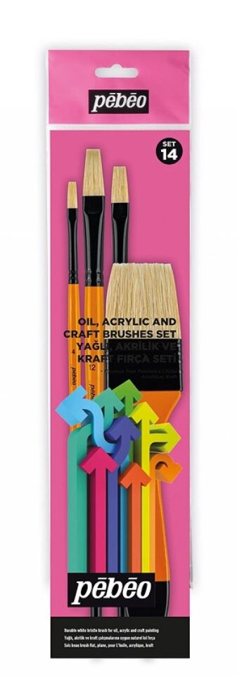 Pebeo Fırça Seti 4'lü Çok Amaçli Set:14