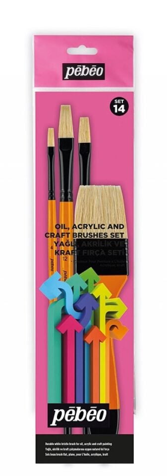 Pebeo Fırça Seti 4'lü Çok Amaçli Set:14