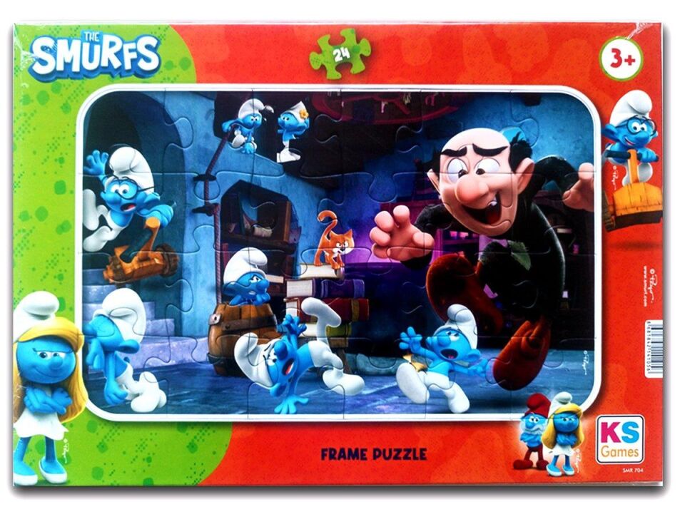 Ks Games Frame Puzzle 24 Parça Şirinler Smr-704