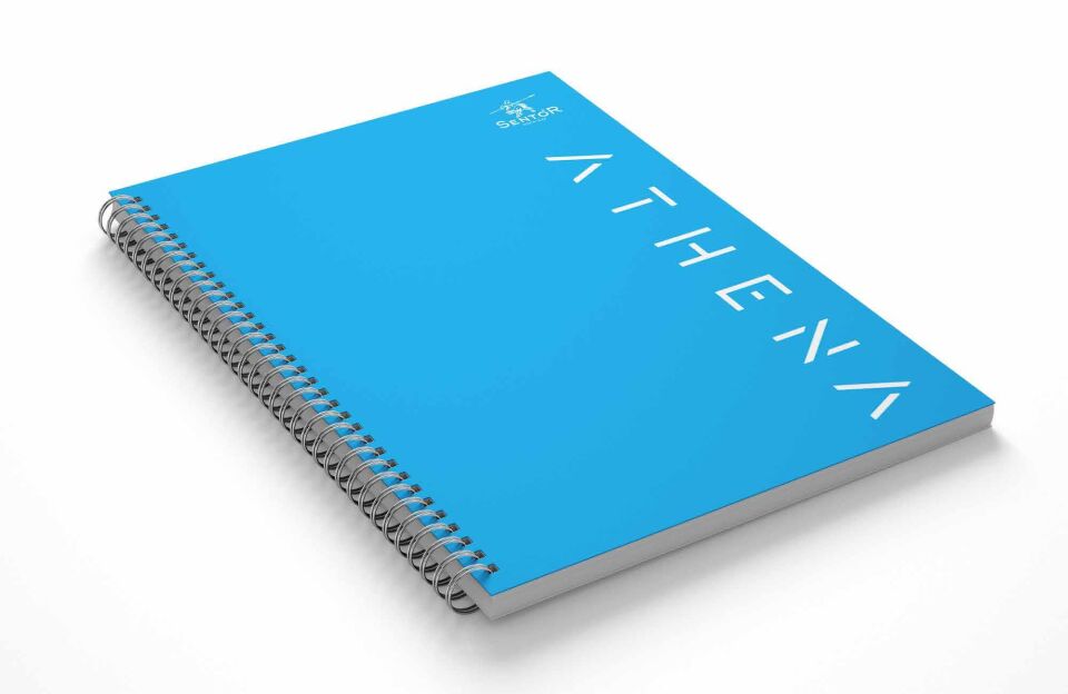 Sentor Defter A4 120 Yp. 3+1 Bölümlü P.p Kapak Athena Spiralli 1251529