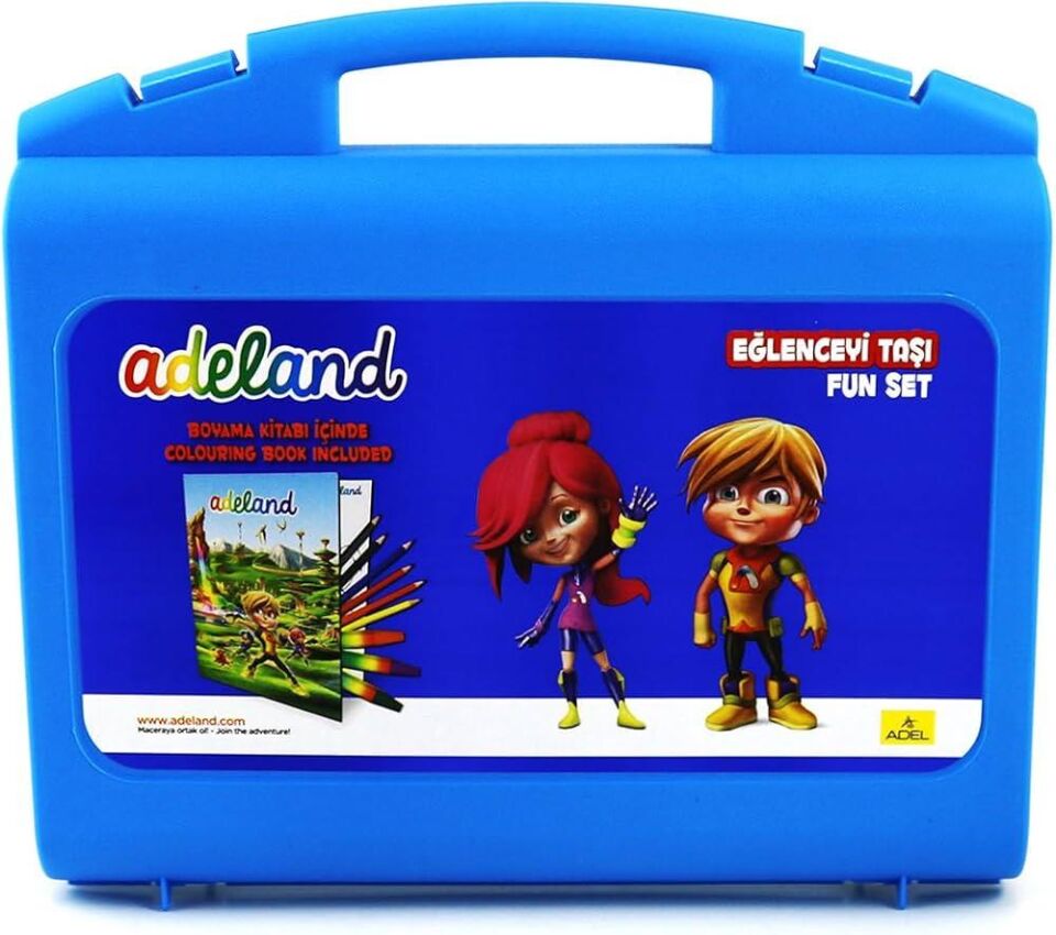 Adeland Eğlenceyi Taşı Boyama Seti Çantalı Mavi 2490119940