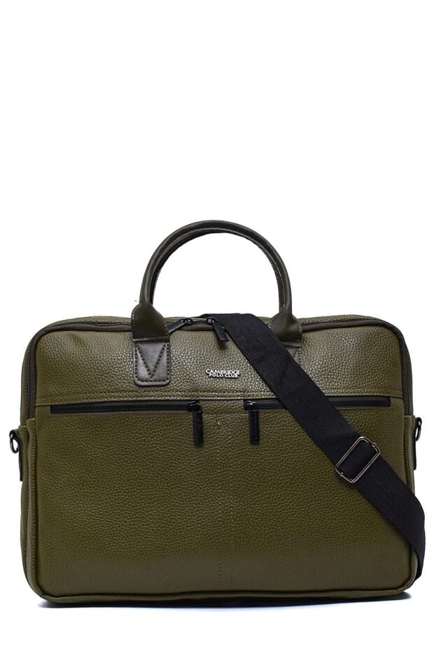 Cambrıdge Polo Clup Suni Deri Evrak Çantası Plevr50073 Haki