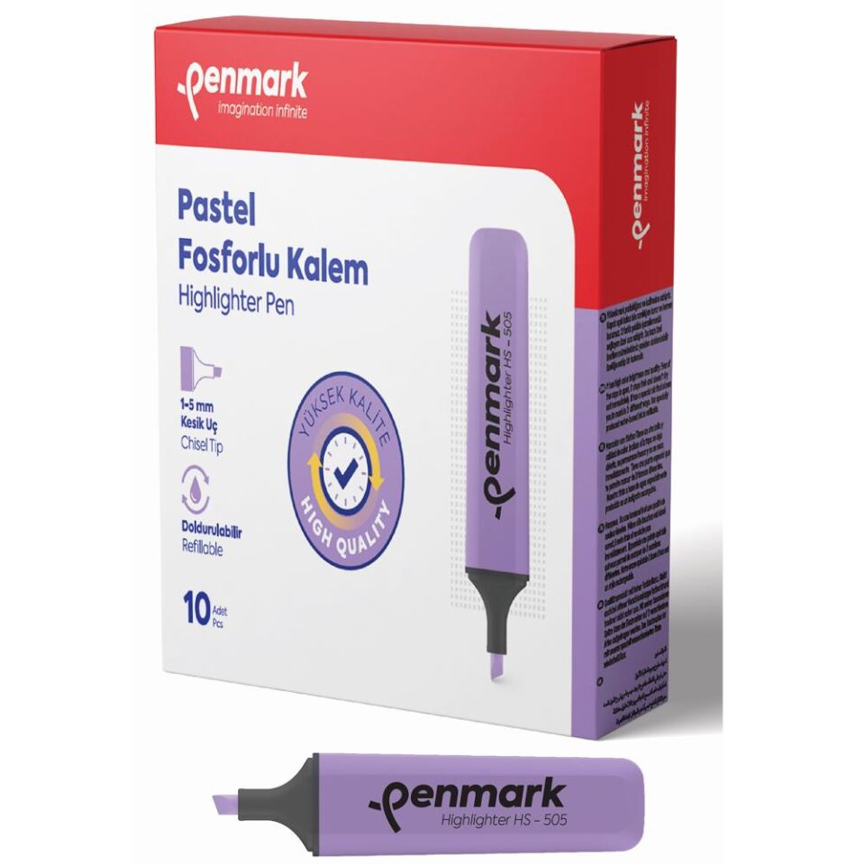 Penmark Pastel Fosforlu Kalem Lavanta Hs-505-07