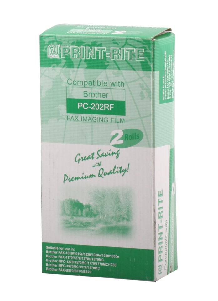 Print-rite Brother Pc-202rf Muadil 2 Li Fax Filmi Rfb403bgua