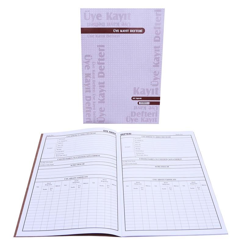 Westyle Üye Kayıt Defteri 40 Yaprak M0919