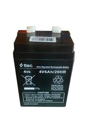 Ttec 4v 6ah Bakımsız Kuru Akü Işıldak Fener Akü