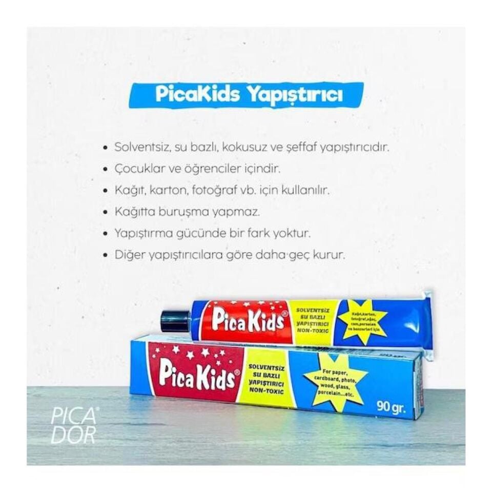 Picador Sıvı Yapıştırıcı Solventsiz 90 Gr Picakids Ka006