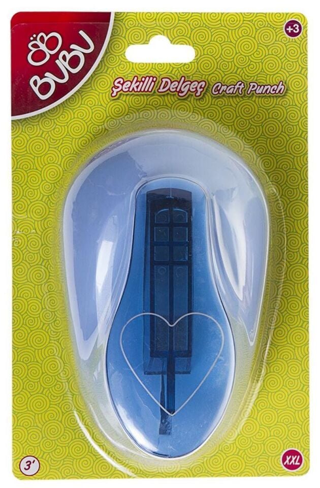 Bu-bu Şekilli Eva Ve Kağıt Delgeç Kalp 3'' De0013