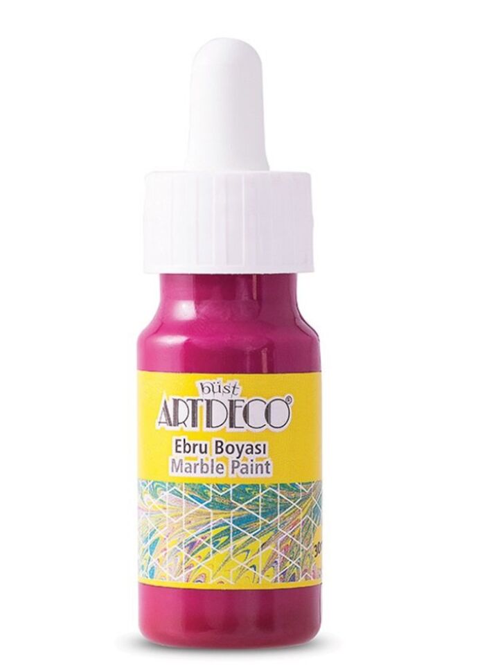 Artdeco Ebru Boyası 30ml Damlalıklı Pembe 04 Lv-y-016b-04