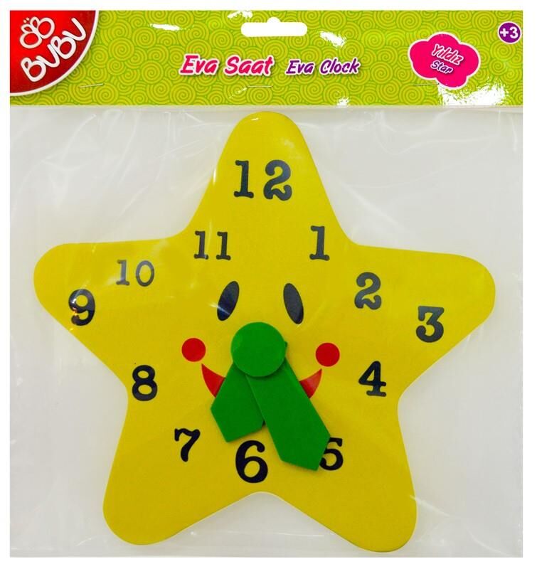 Bu-bu Eva Saat Yıldız -yuvarlak Es0002