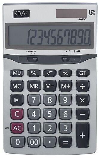 Kraf Hesap Makinası Masaüstü 12 Hane Hm-150