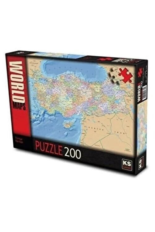 Ks Games Puzzle 200 Parça Türkiye Haritası Puzzle 11331