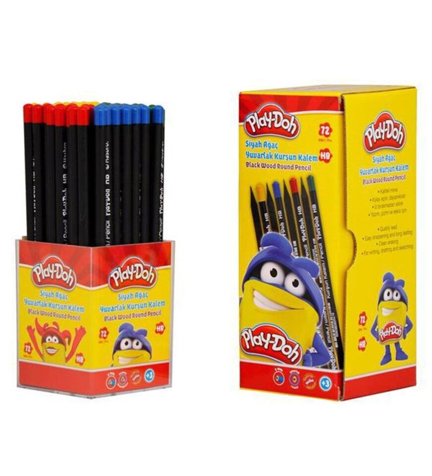Play-doh Kurşun Kalem Siyah Yuvarlak Play-kk009