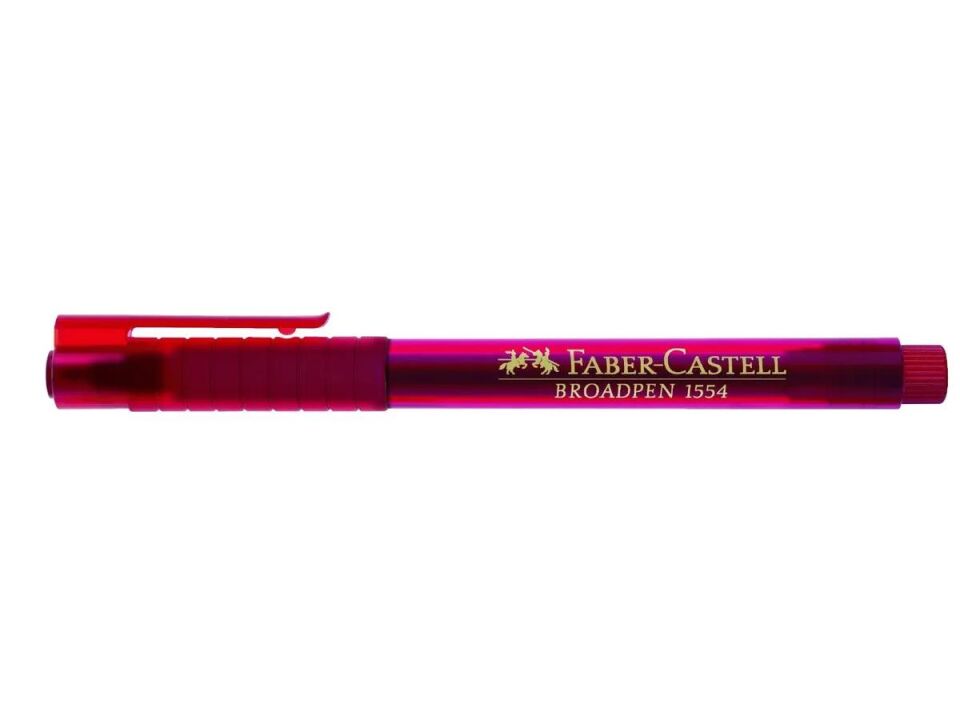Faber Castell Tahta Kalemi 0,8 Mm Broadpen Kırmızı 155421