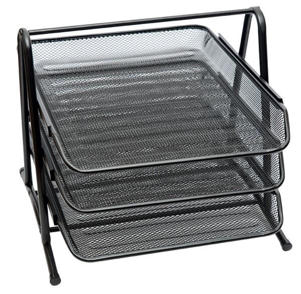 Stilo Evrak Rafı 3'lü Metal Siyah 1090