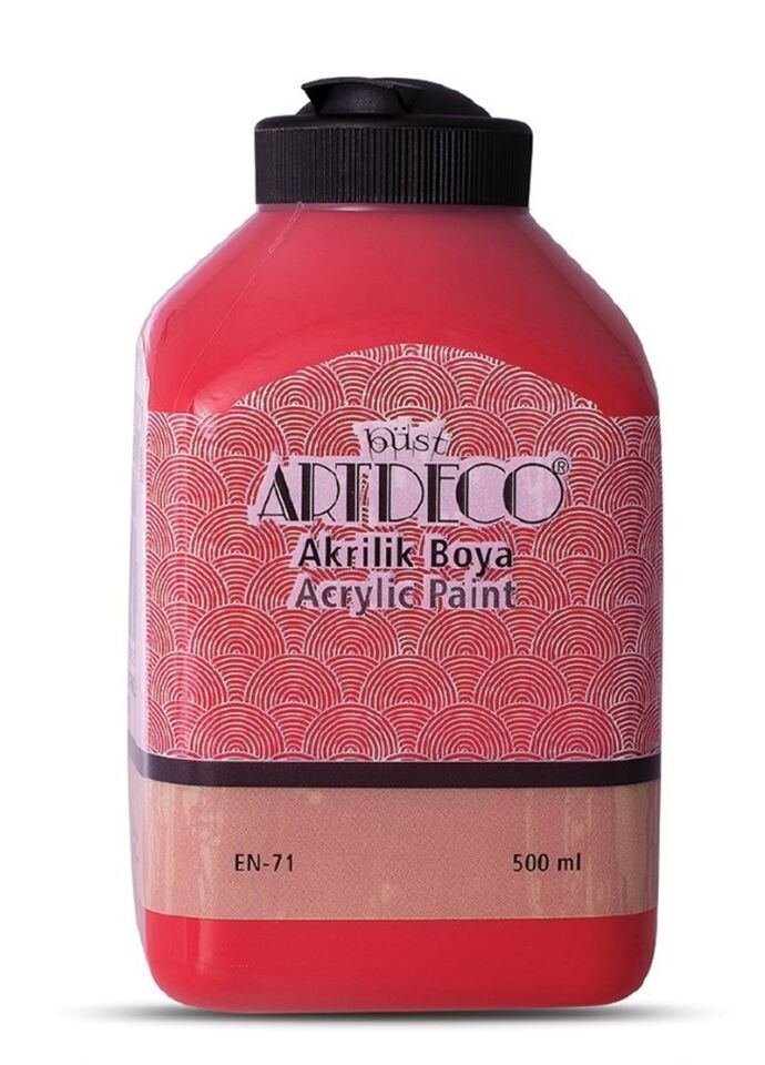Artdeco Akrilik Boya 500ml Domates Kırmızı 3043 Lv-y-070l-3043