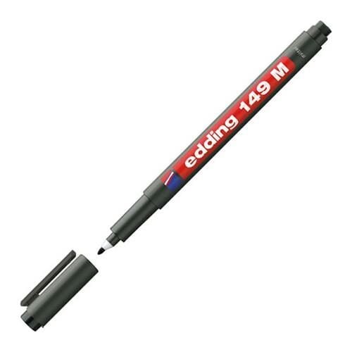 Edding Asetat Kalemi Silgili Medium ( E-149 ) Siyah Ed14901
