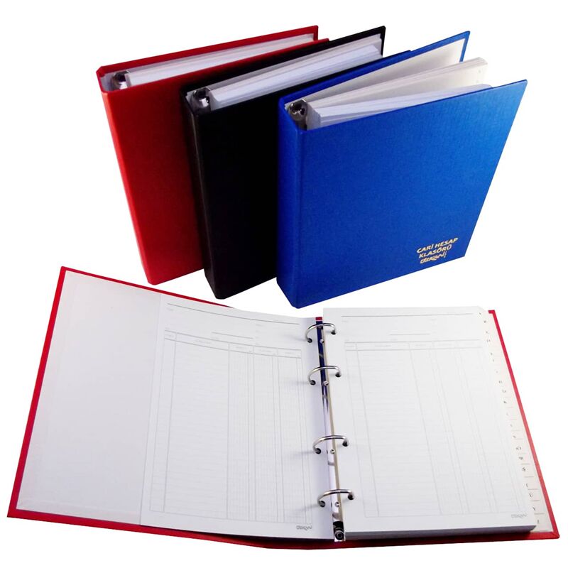 Özkan Cari Hesap Klasörü Yedekli A5 Küçük Seperatörlü G0570