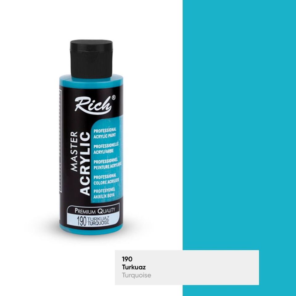 Rich Master Akrilik Boya 120 Cc Turkuaz Akr-120-190