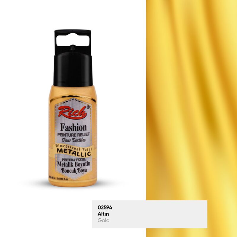 Rich Funny Kids 060 Cc Boyutlu Boncuk Metalik Altın Fnny-bbm-060-04901