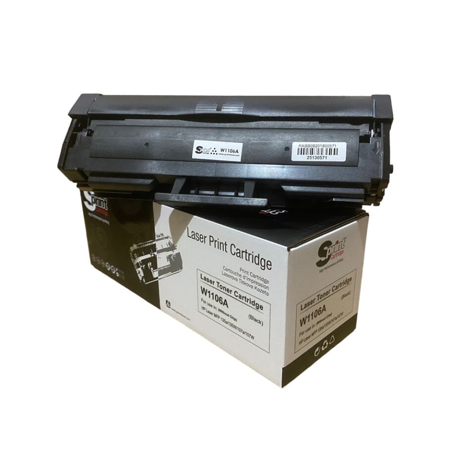 S Print W1106a (106a) Toner (çipsiz) (1k*) Sp10-106w