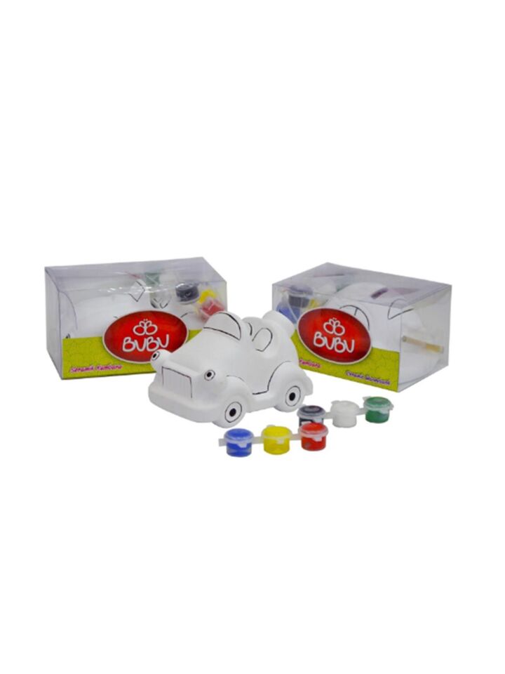 Bu-bu Seramik Kumbara Boyama Arabalar Sbs002