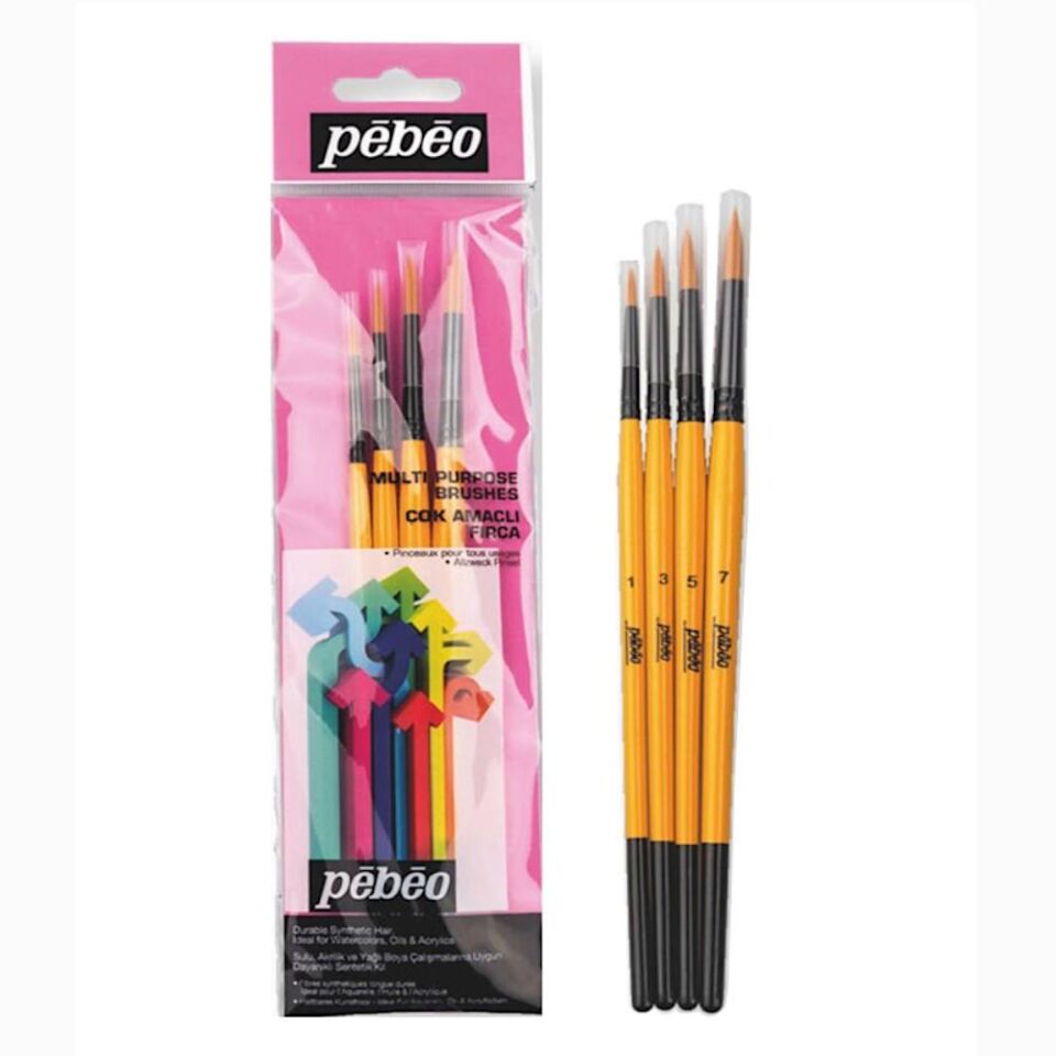 Pebeo Fırça Seti 4'lü Çok Amaçli Set:1