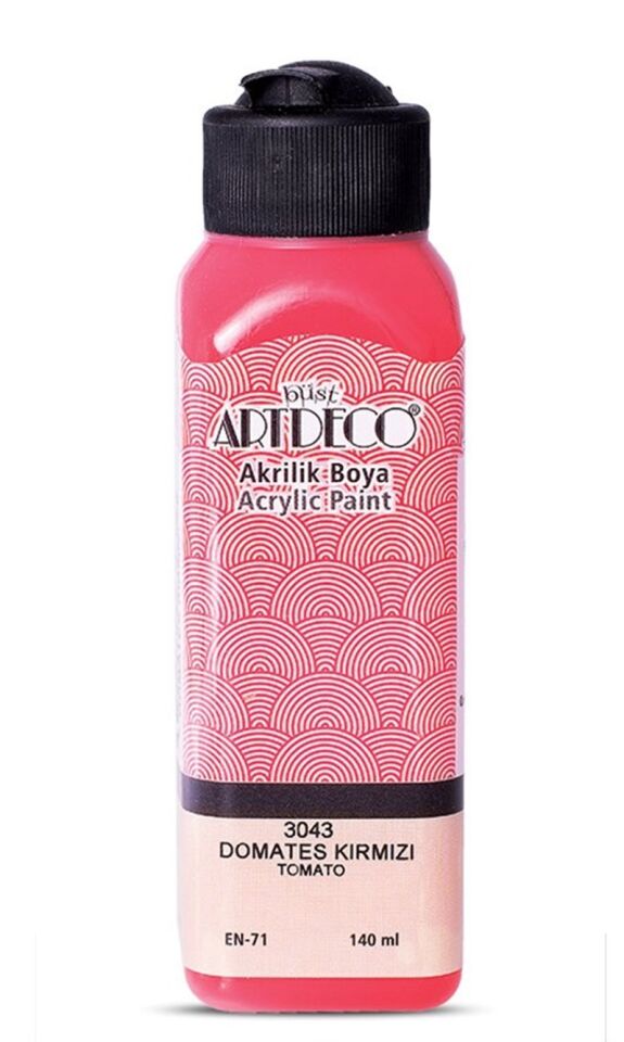 Artdeco Akrilik Boya 140ml Domates Kırmızı 3043 Lv-y-070r-3043