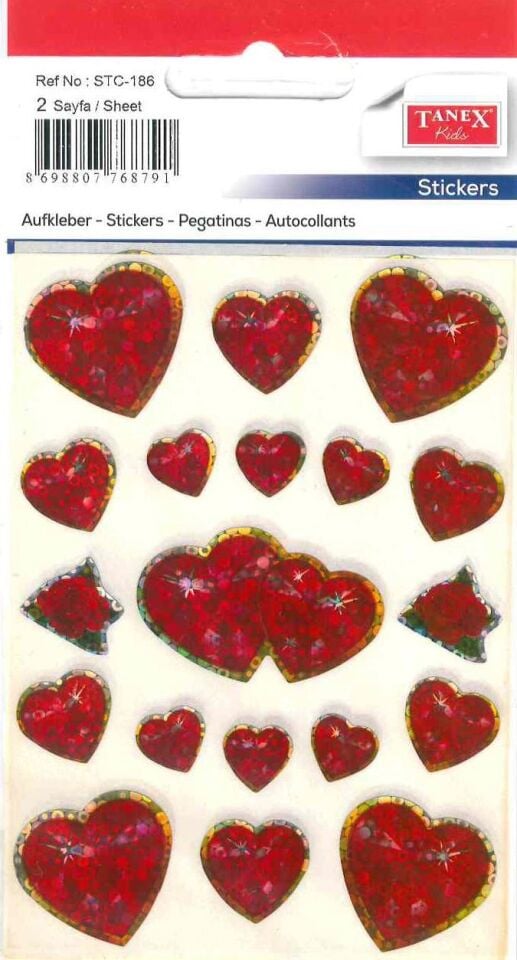 Tanex Kalpli Stıcker 2 Sayfa Stc-186