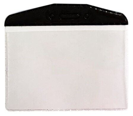 Mapi Kart Poşeti Oval Siyah Şeritli Siyah 9101005