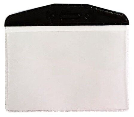 Mapi Kart Poşeti Oval Siyah Şeritli Siyah 9101005