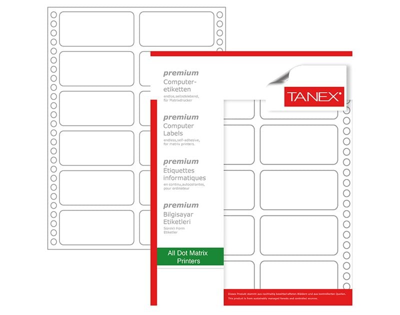 Tanex 35x77 Mm Bilgisayar Etiketi Tn001810
